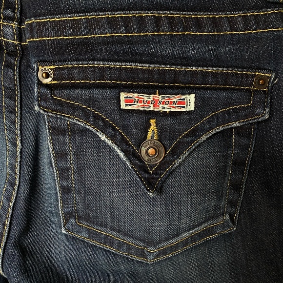 Hudson Elm Blue Denim Cotton Bootcut Low Rise 28 - Picture 10 of 11